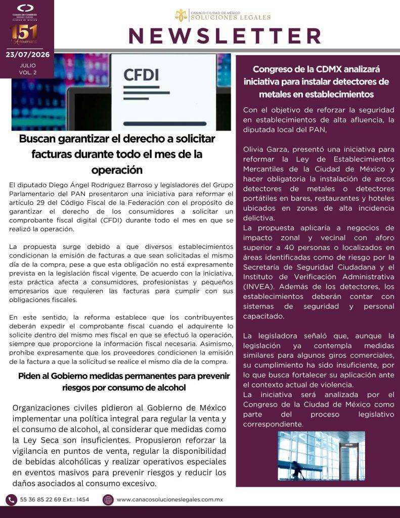 Newsletter Julio 2026 Vol