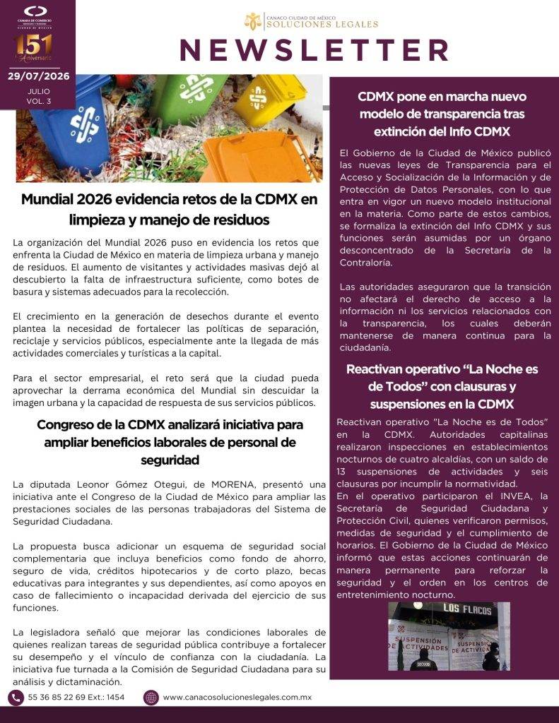 Newsletter Julio 2026 Vol